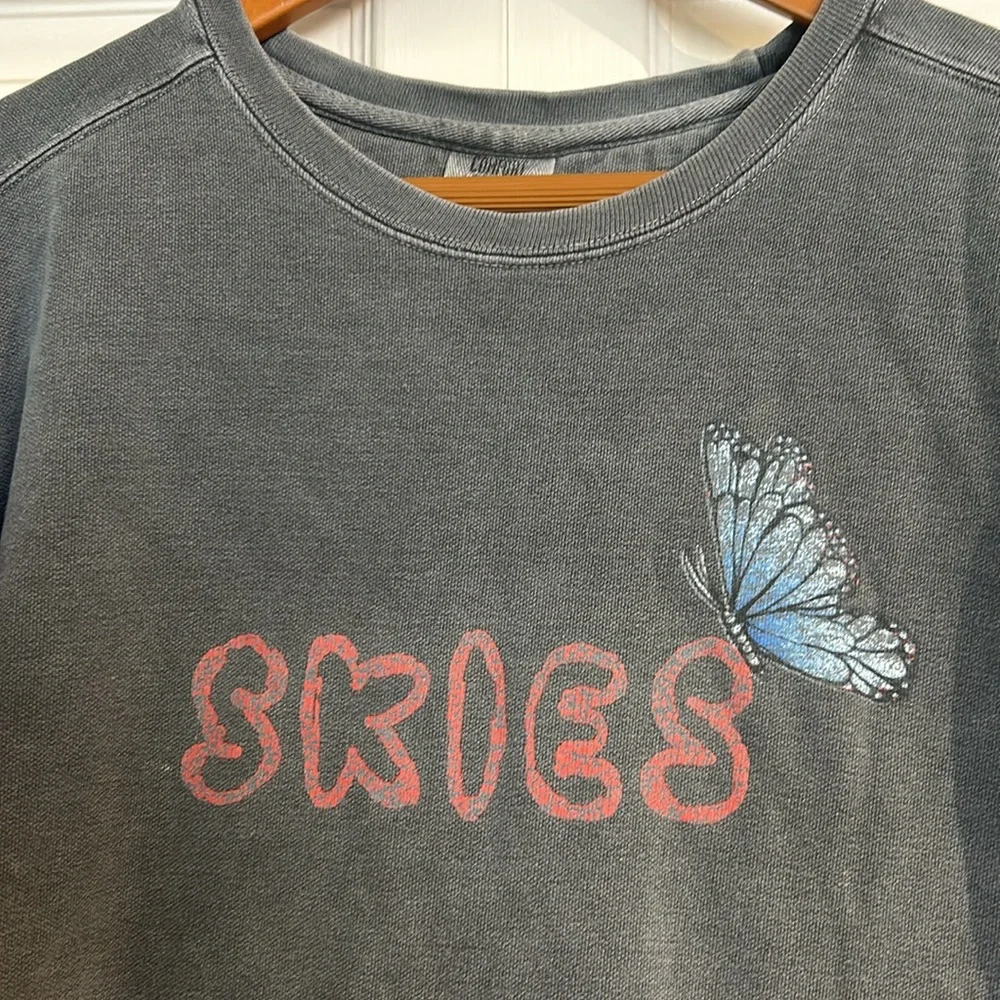 Skeleton Butterfly Hearts Sweatshirt - Picture 3 of 7